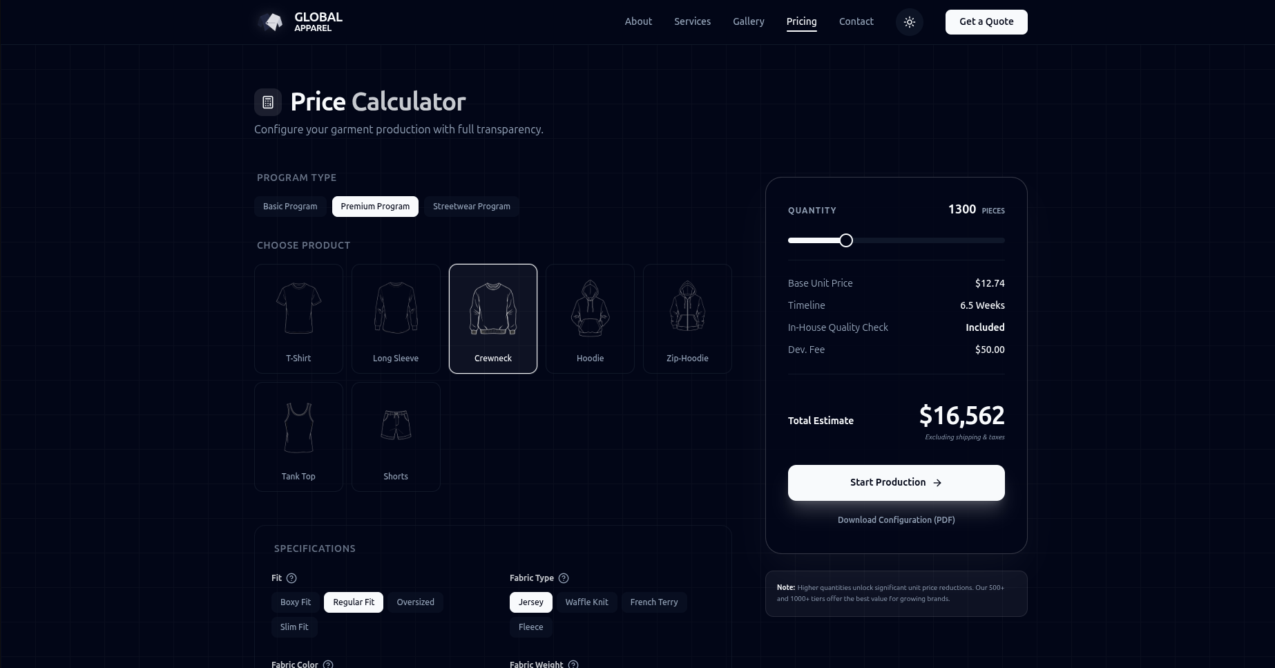 Global Apparel — Manufacturing Brand Website — image 6