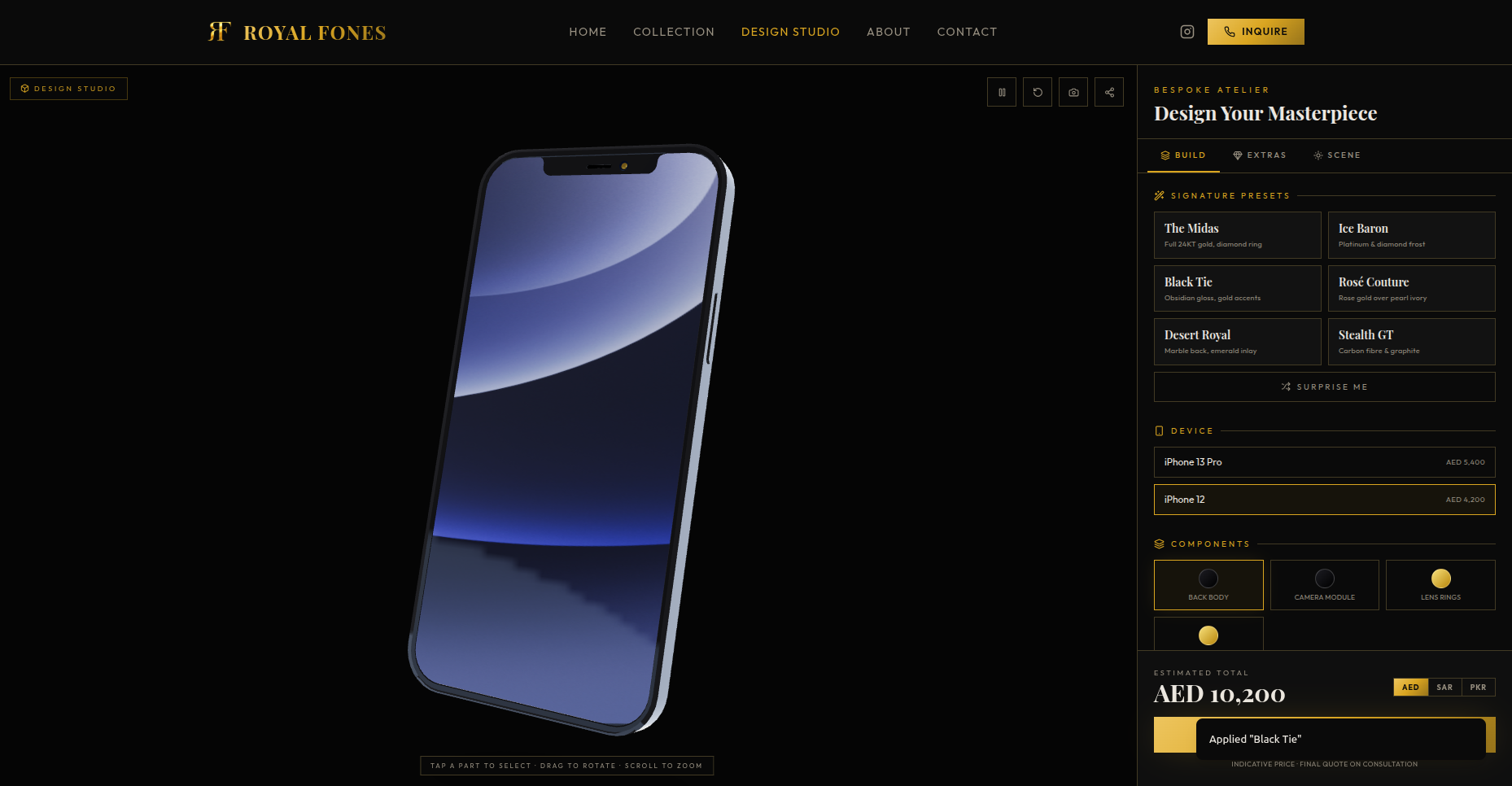 Royal Fones — Luxury Phone Configurator — image 6